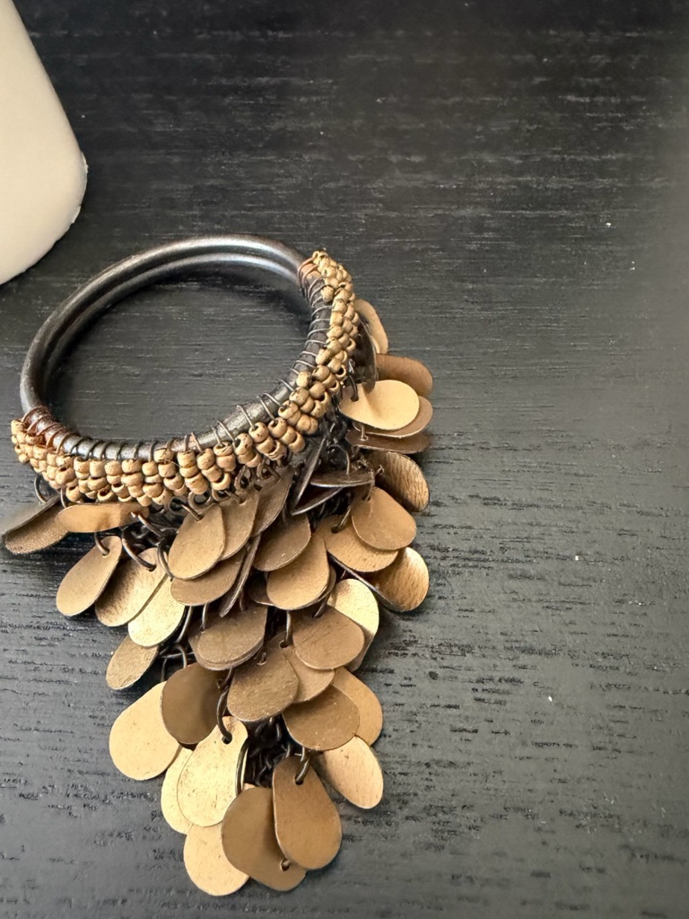 Napkin rings set of 4 bronze - Picture 5 of 5